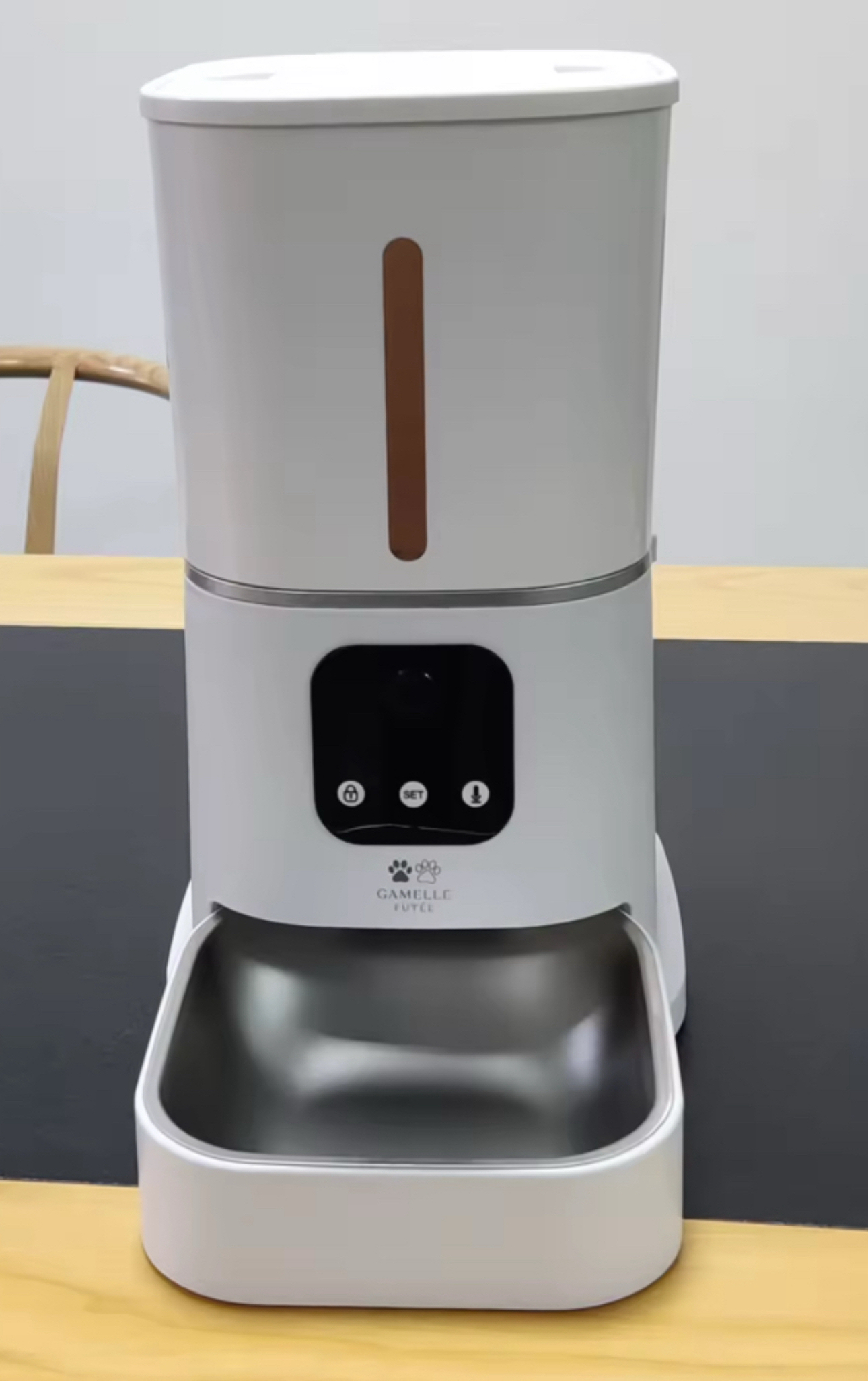 4L Tuya WiFi large capacity smart cat feeder, can set timed and quantitative feeding, suitable for cat and dog pet feeding bowls