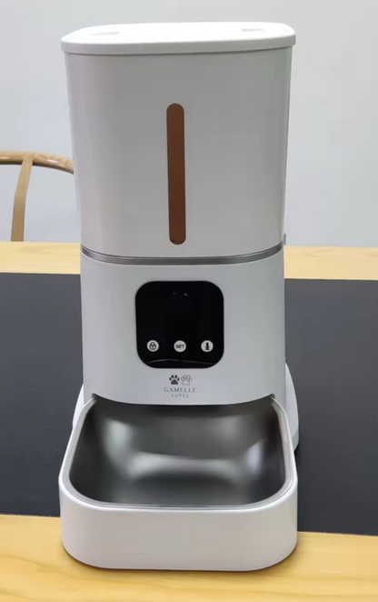 4L Tuya WiFi large capacity smart cat feeder, can set timed and quantitative feeding, suitable for cat and dog pet feeding bowls